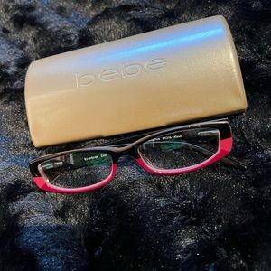 Bebe prescription glasses in pink/black. In perfect condition, bundle for deal